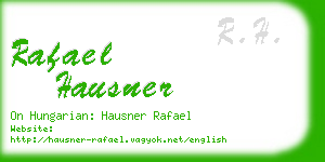 rafael hausner business card